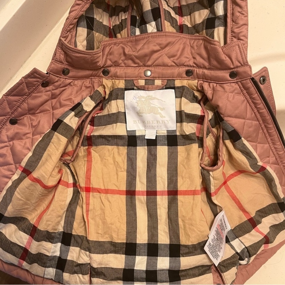 Burberry Pink Puffer Jacket